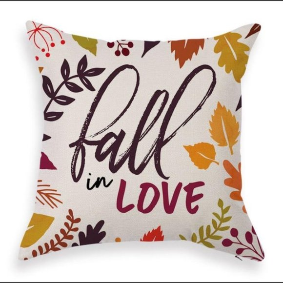 SET OF 4 HANKSGIVING PILLOW CASES 18x18 - Picture 1 of 1